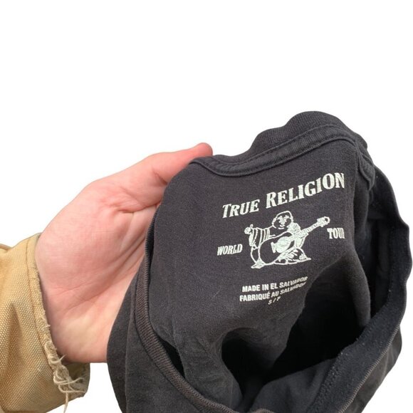 VINTAGE True Religion Big Buddha Shirt Small Black - Picture 2 of 3